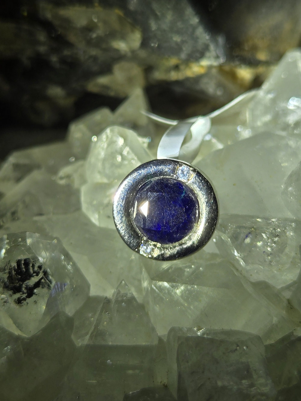 NWT Genuine Natural Blue Sapphire Pendant